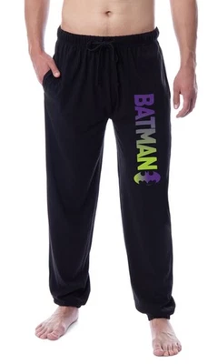 DC Comics Men's Batman Classic Bat Logo Ombre Sleep Jogger Pajama Pants - Image 1 of 4