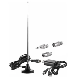 75 Ohm Magnetic Base FM Radio Telescopic Antenna &Amplifier For Pioneer Radio - Photo 1/12