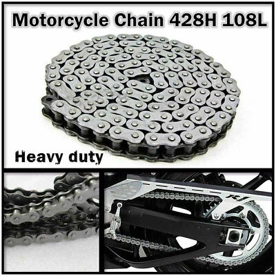 428H 108 Links Drive Chain for ATV Quad Bike Gokart Pit Dirt Bike 90 - 125cc - image 1 of 2