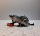 1980s Cats of Character- Siamese cat with bowl of food "All Gone"by Danbury Mint