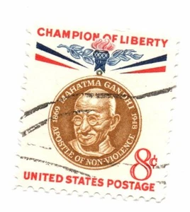 Scott 1175 US Briefmarke 1961 8c Mahatma Gandhi gebraucht (a18) - Bild 1 von 2