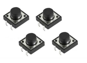 12 Pezi Pulsanti Tattili Breadboard MIS: 12x12x6mm - Bild 1 von 1