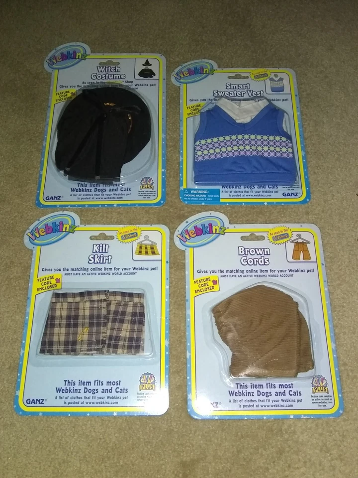 2 Webkinz Pumpkin Costume Outfit Clothing With Online Code GANZ