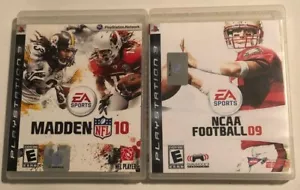 PS3 Videospiel Konvolut - Madden 10 & NCAA Football 09 - Bild 1 von 3