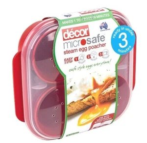 NEW Decor MICROWAVE EGG POACHER (For Up To 4 Eggs) Australian Made Breakfast etc - Picture 1 of 12