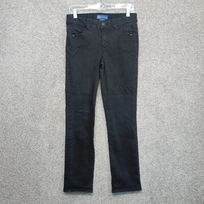 Democracy Jeans Womens 6 Black Denim Slim Fit Ab Solution Stretch Casual Skinny - Image 1 of 4