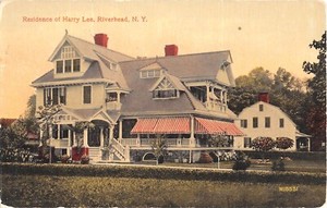 c.1910 Harry Lee Home Riverhead LI NY post card