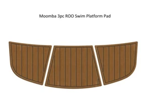 Moomba 3pc ROO Swim Platform Step Pad Boat EVA Faux Foam Teak Deck Flooring Mat - Bild 1 von 24