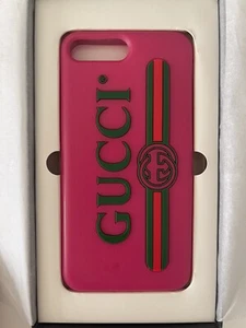 GUCCI Logo iPhone 7 Plus case Pink - Picture 1 of 7