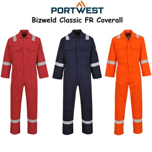 Tuta caldaia per saldatura resistente alla fiamma Portwest Bizweld Iona tuta BZ506 - Foto 1 di 8