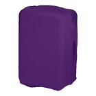 Elastic Silk Travel Luggage Cover, Washable Purple for 20 Inch Wheeled Suitcase