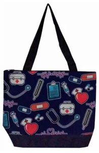 Super Cute Canvas Doctor Print Tote Bag-Monogram Included - Picture 1 of 3