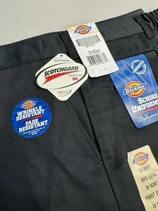 Dickies Boys Flat Front Short with Extra Pocket, Black - Picture 1 of 4