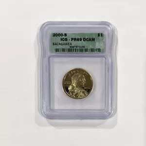 2000-S Sacagawea $1 dollaro - ICG PR69 DCAM Proof - Foto 1 di 2