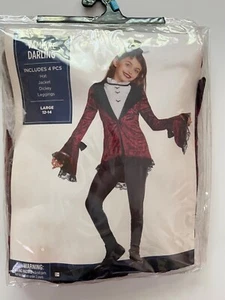 Girl's Vampire Darling Costume, Halloween, Size Large 12-14. Dress Up Costume - Picture 1 of 7
