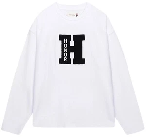 Sudadera Honor The Gift Para Hombre Campus Chenille Logo Gran Tamaño Calce en Caja Cuello Redondo - Imagen 1 de 5