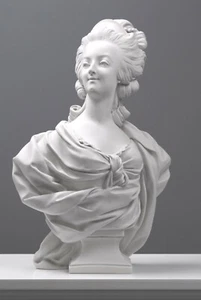 Escultura de busto de María Antonieta - 46,6 cm / 18,3" - escultura de mármol femenino - Imagen 1 de 11