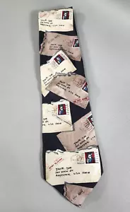 Corbata de cuello vintage ""Return to Sender"" con estampado de seda de Elvis - Imagen 1 de 7