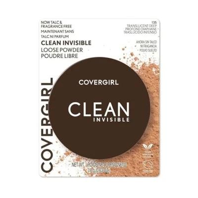 COVERGIRL Clean Invisible Loose Setting Powder Translucent  Deep 135 - NEW - Image 1 of 4