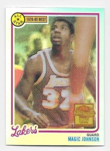 00/01 TOPPS CHROME MAGIC JOHNSON REPRINTS REFRACTOR Magic Johnson #2 - Picture 1 of 1