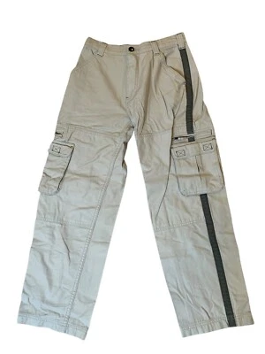 L.L. Pantalones cargo beige bean para niños jóvenes talla 12 con bolsillos artículo #0 YS87 GUC Foto 1 de 4
