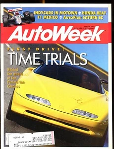 AutoWeek Magazine June 24 1991 Pininfarina Chronos EX w/ML 022517nonjhe - Imagen 1 de 1