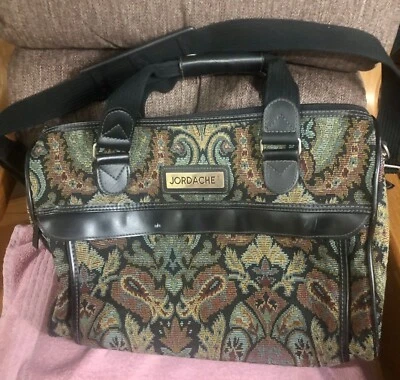Bolso de viaje/lona vintage jordache paisley estampado por todas partes Foto 1 de 4