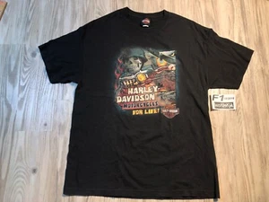 Harley Davidson For Life Red Rock Las Vegas Mens Army Skull TShirt Black XLarge☕ - Picture 1 of 8