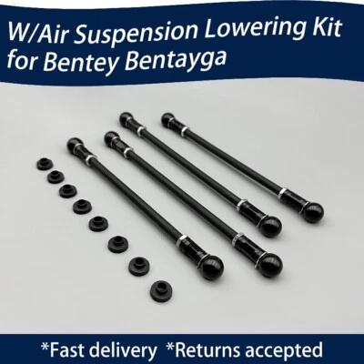 💥for Bentley Bentayga Adjustable Air Ride Height Suspension Lowering Links Kit - Image 1 of 3