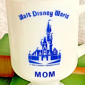 Tazza caffè Disney mamma vetro latte piedistallo tazza vintage non ripro - Foto 1 di 6