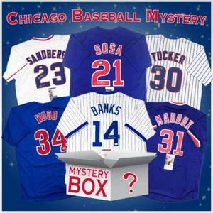 Autographed/Signed Chicago Baseball Jersey Mystery Box PSA JSA or Beckett COA - Picture 1 of 1