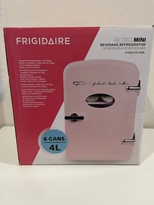 Frigidaire Mini Nevera Portátil Retro 6 Latas EFMIS129, Rosa, Portátil - Imagen 1 de 12