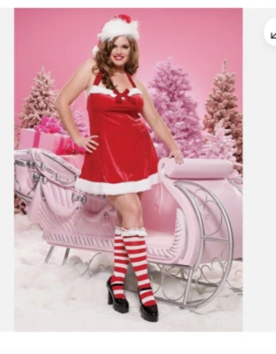 Leg Avenue 83125X Disfraz de Navidad Pequeño Ayudante de Papá Noel Navidad 1X-2X Nuevo en Paquete Foto 1 de 4