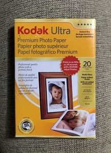 Kodak Printer Photo Paper Instant Dry Gloss 4x6 76 IB 20 Sheets New - Picture 1 of 1