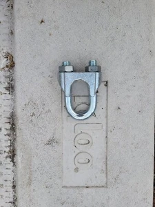 10 Stück 1" - 26mm Kabelklemme Clips für Drahtseil U-Bolzen Temperguss Clip - Bild 1 von 3