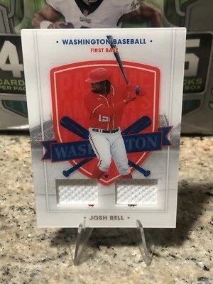 2021 Panini America's Pastime Dual Swatches #75 Josh Bell Player Worn Marlins - Image 1 of 4