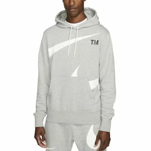 Nike Sportswear Men's Swoosh Pullover SBB Hoodie Sz Medium Gray DD6011-063 NWT - Picture 1 of 7