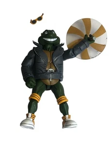 NECA TMNT Ninja Turtles Punk Verkleidung Michelangelo Actionfigur Brille gebrochen  - Bild 1 von 19
