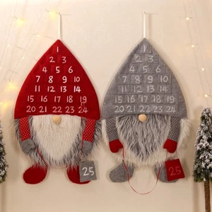 Cartoon Christmas Countdown Calendar Portable Forest Man Ornaments Party - Picture 1 of 8