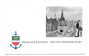 QSL Radio RDA Emisora Rostock 1970 Firmado Director Räbiger Alemania Foto RDA DX - Imagen 1 de 1
