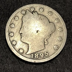 Schöner niedriger Auflage 1895 Liberty Head Nickel - C - Bild 1 von 2