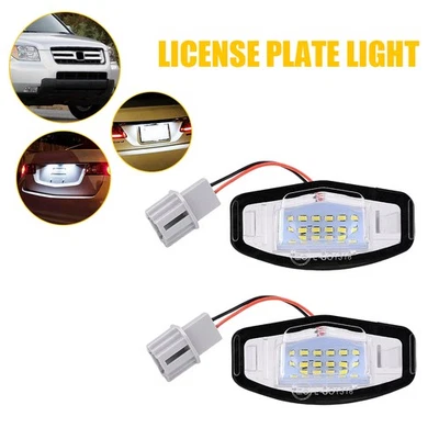 New LED License Plate Light For 2004-2008 Acura TL White Bright High Power 2x EI - Imagem 1 de 4