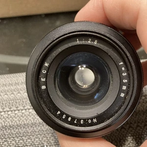 BECK 35mm 1:2.8 WIDE ANGLE LENS for MINOLTA MOUNT MINT - Picture 1 of 6