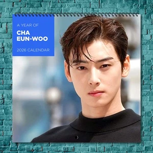 Cha Eun-woo 2026 Wall Calendar, 12-Month Celebrity Photo Calendar - Picture 1 of 4
