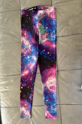 Black Milk Clothing Australia Galaxy Pink Purple Leggings Size XS - Image 1 of 4