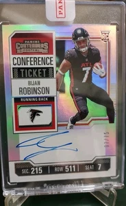 2023 Playoff Contenders Bijan Robinson Atlanta Falcons SP Rookie Autograph#07/75 - Picture 1 of 5