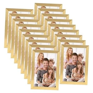Bilderrahmen 4 x 6 Bilderrahmen Bulk zum Wandbehang oder Tischplatte 4x6 Gold - Bild 1 von 7