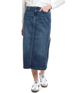 Falda midi para mujer 7 For All Mankind - Imagen 1 de 6