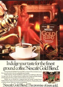 NESCAFE 'Gold Blend' Ground Coffee ADVERT Vintage Original 1986 Print Ad 703/114 - Picture 1 of 1