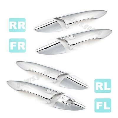 For 2011-2016 Hyundai Elantra Sedan Chrome Smart Key Door Handle Covers Trims - image 1 of 4